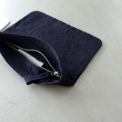 petal pouch _ no,1 / supima cotton × linen